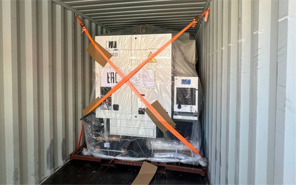 equipment in container